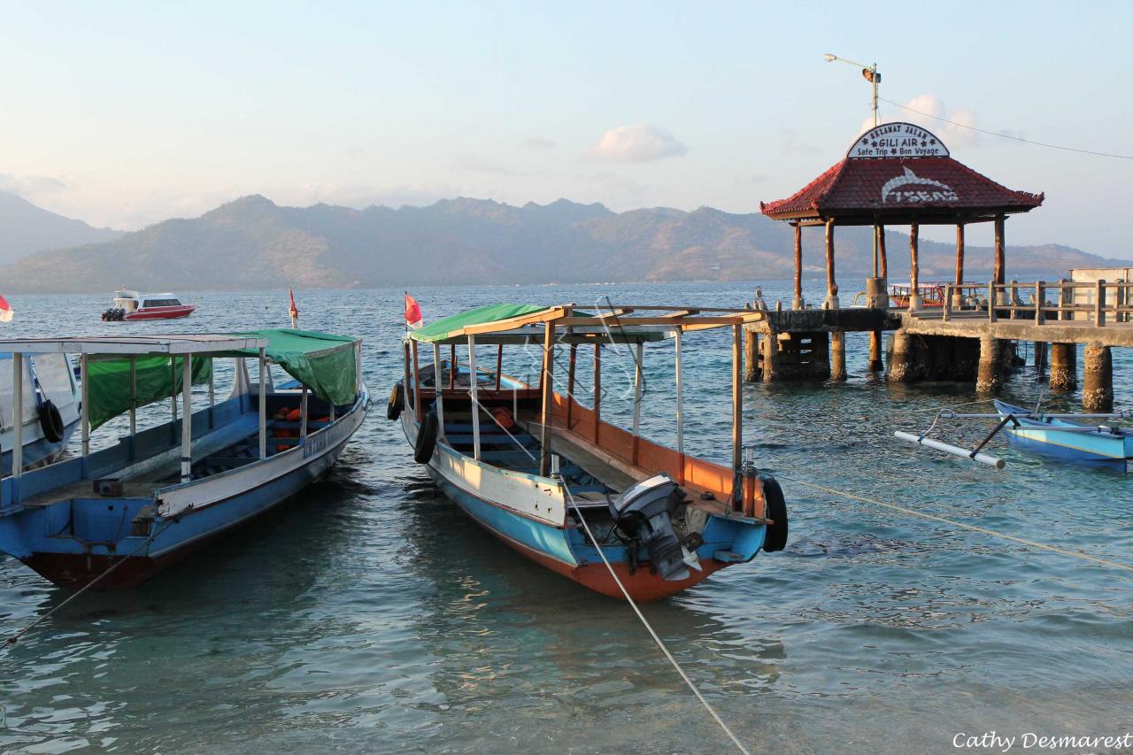 Gili Air est entourée de paysages splendides