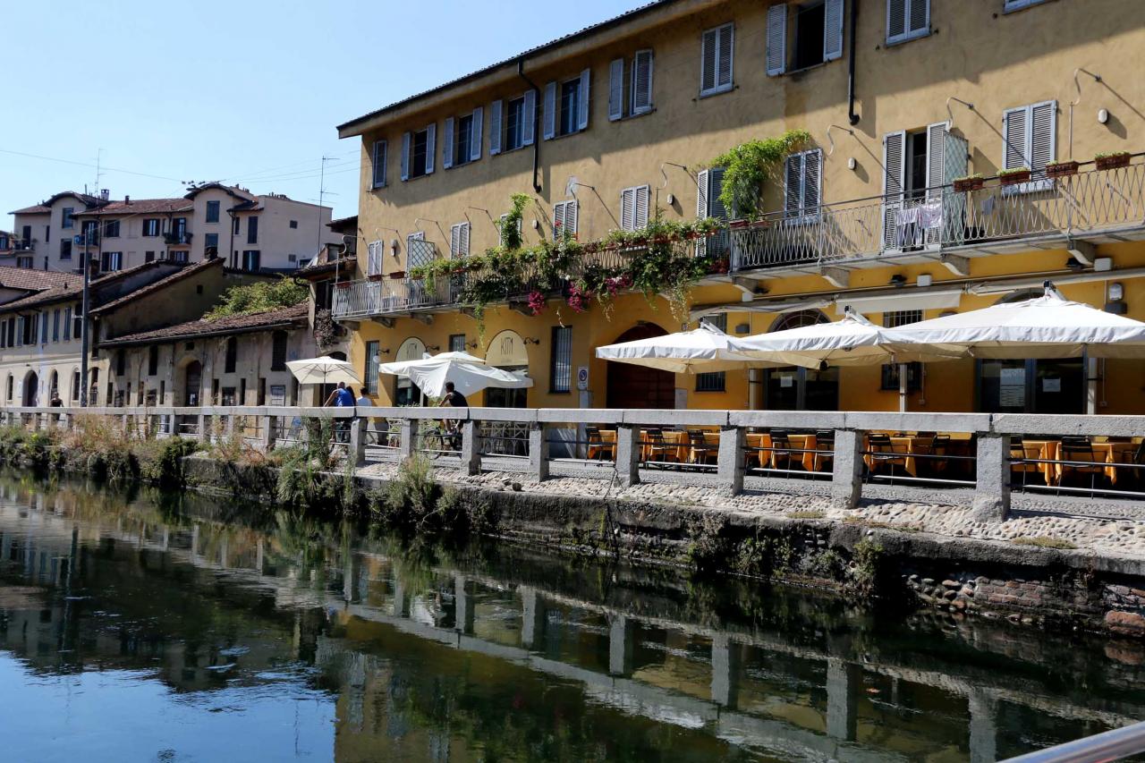 petite excursion sur le canal mais seul le quartier Navigli est sympa